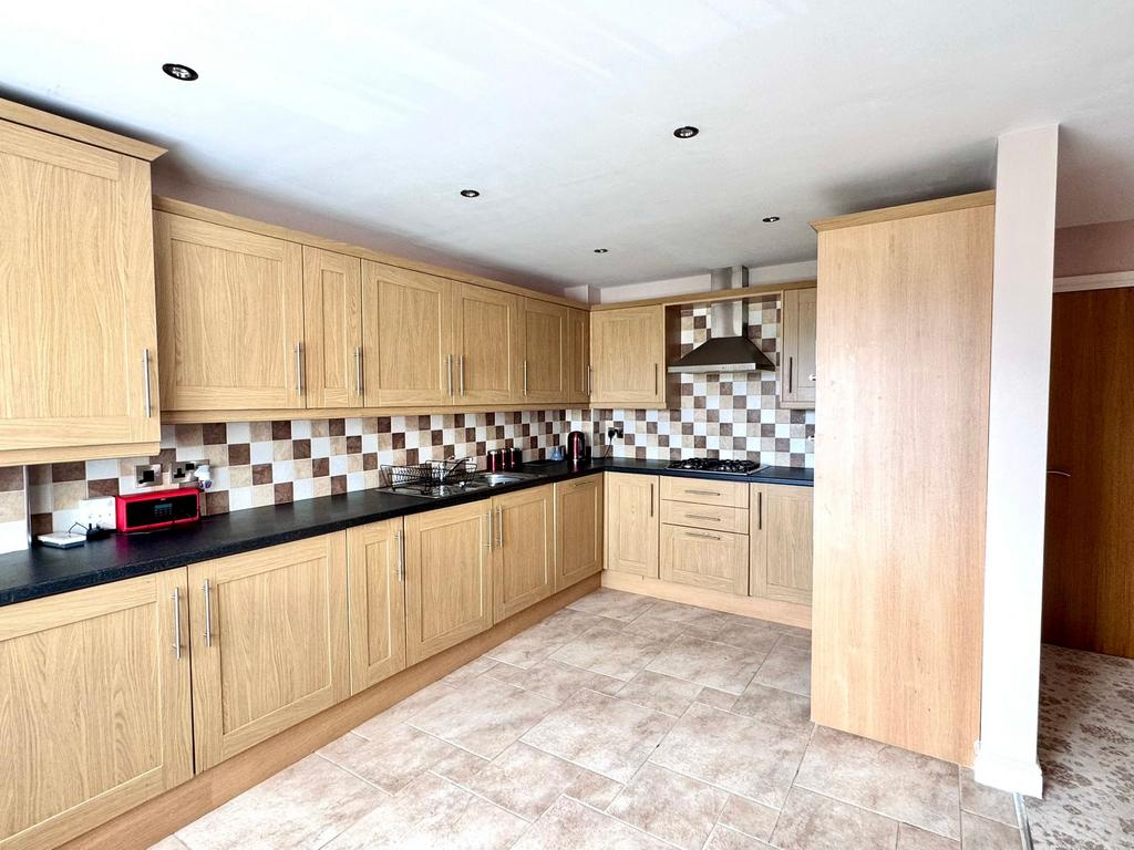 Open plan living dining kitchen