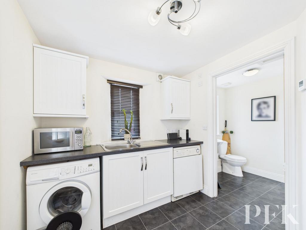 Utility room & separate WC