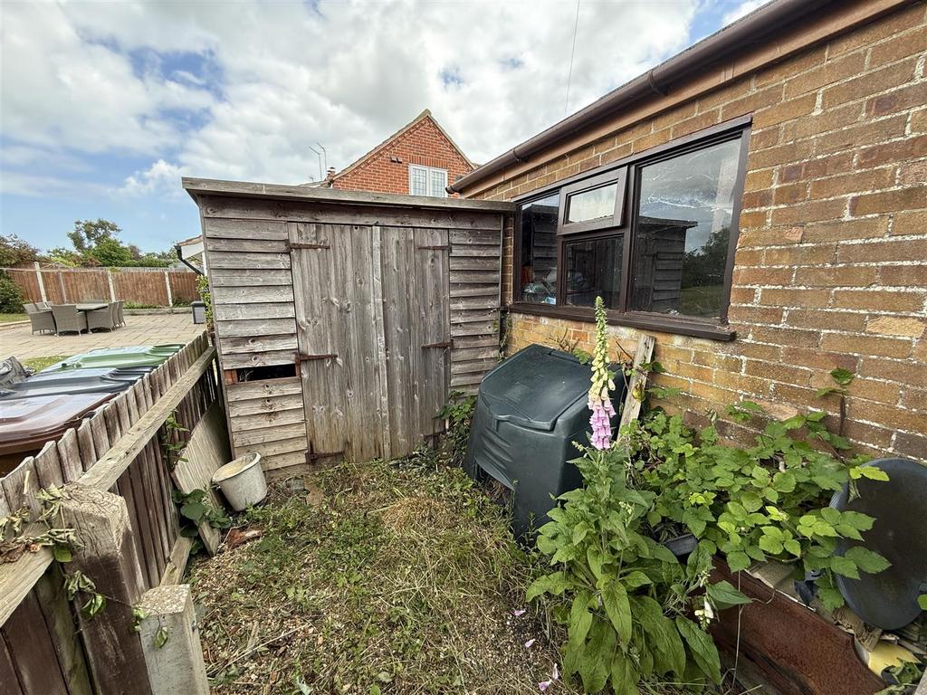 Rear of garage