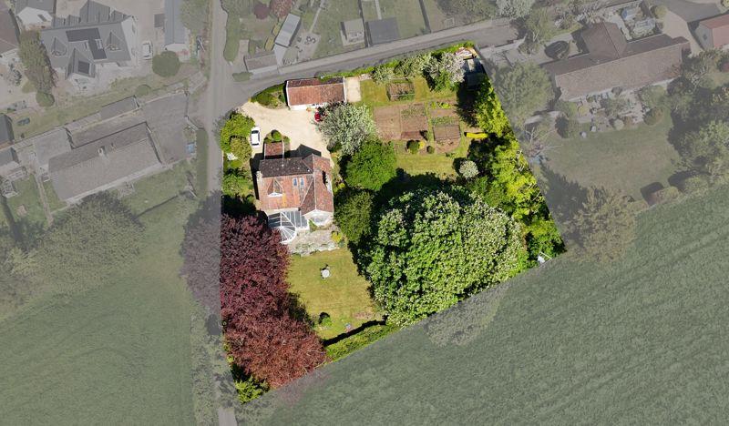 Aerial view of plot