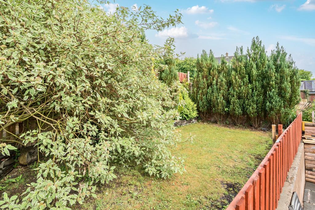 Rear garden grass area