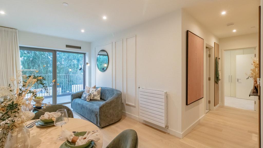 Living area with balcony