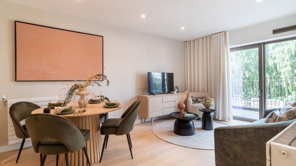 Living area with balcony