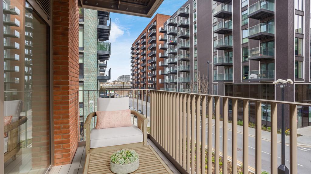 Private balcony from living area