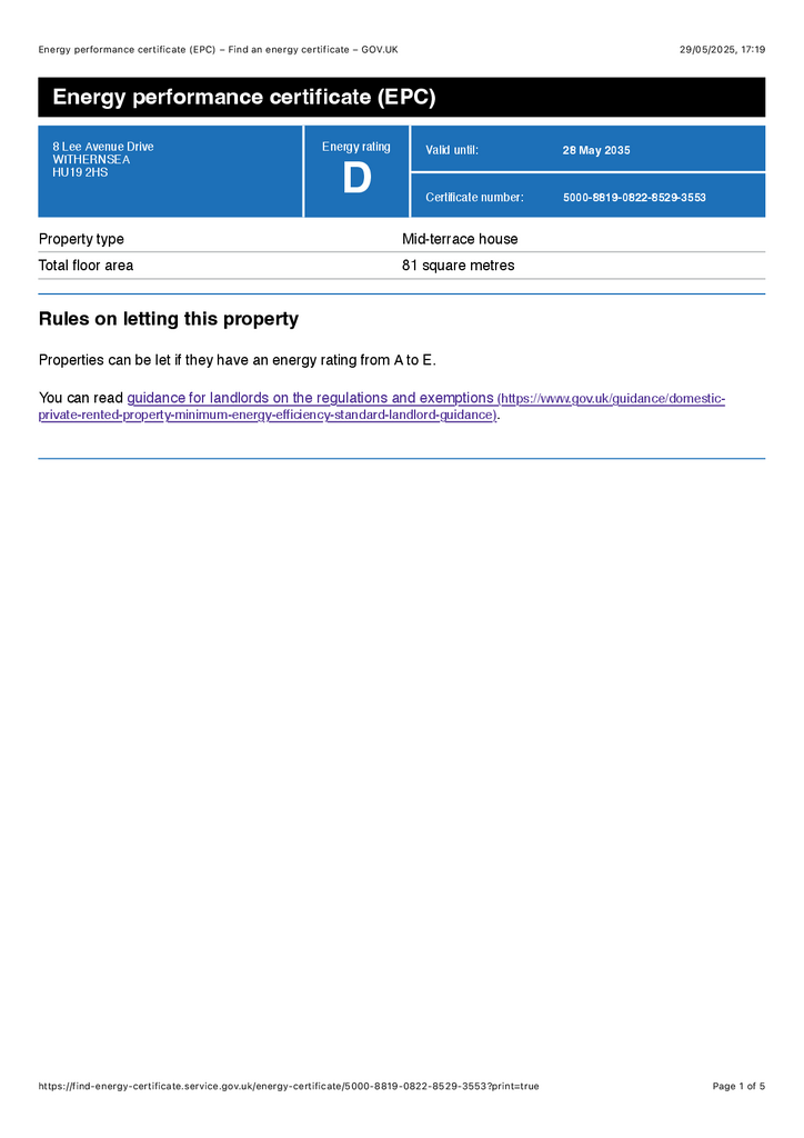 Energy Performance Certificate