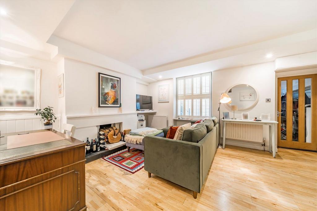Living room, fireplace