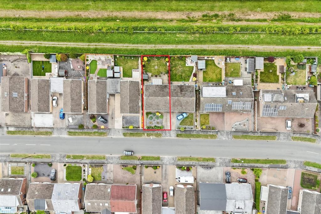 Aerial view of the property