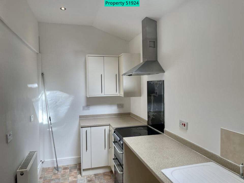 One end of the kitchen