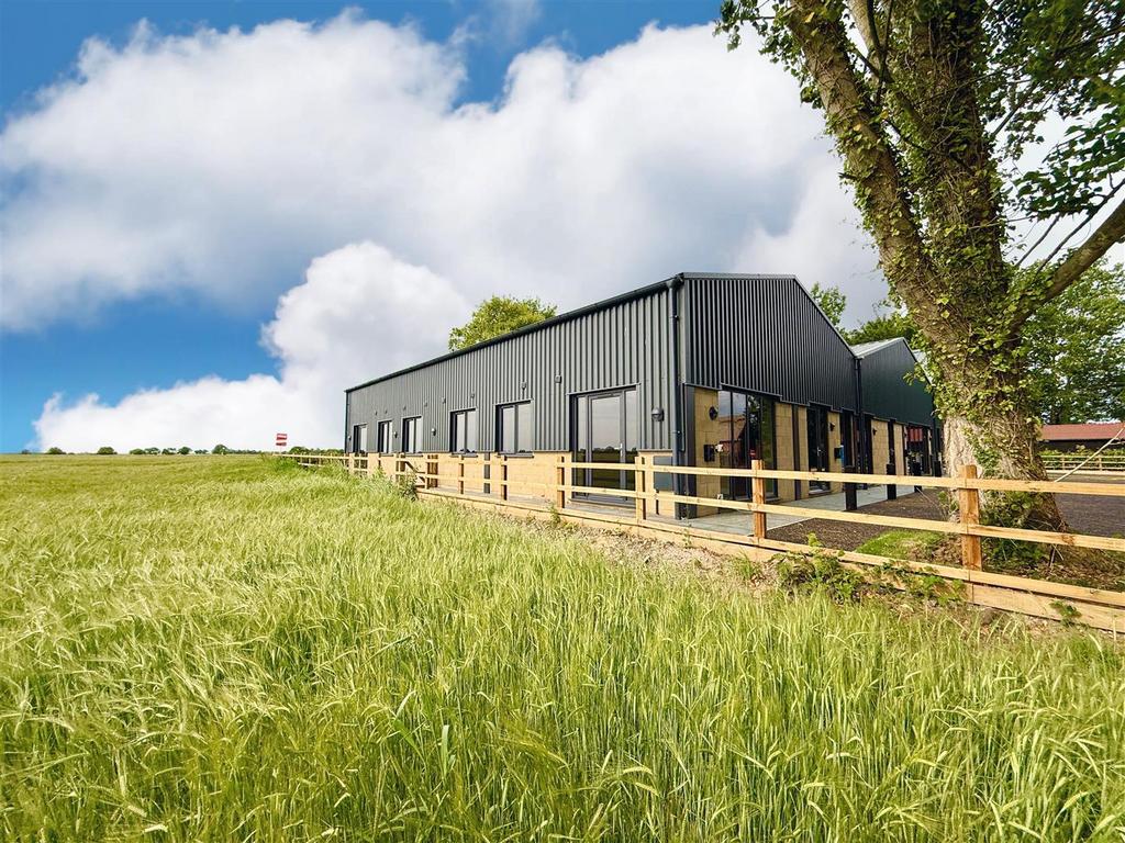Open farmland to side