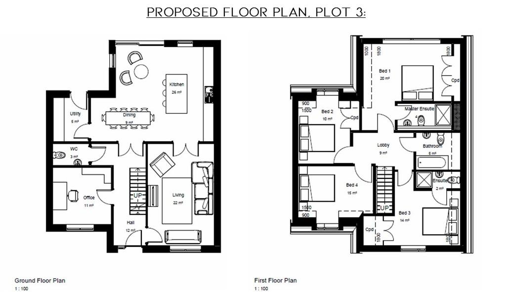 Plot 3 Floor Plans