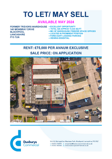 Warehouse to rent, 140 Mowbray Dr Blackpool FY3 7UN