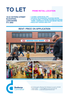 Retail property (high street) to rent, 18-22 Victoria St Blackpool FY1 4RW