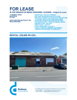 Industrial development to rent, 70 Mowbray Dr Blackpool FY3 7UN