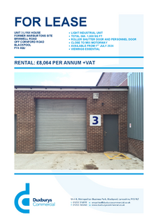Warehouse to rent, Brinwell Rd Blackpool FY4 4QU