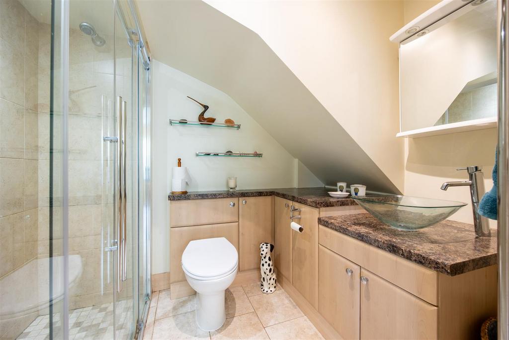 Downstairs shower in extension