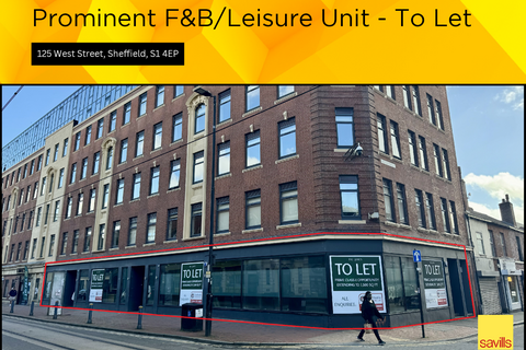 Restaurant to rent, 125 West St Sheffield S1 4ER