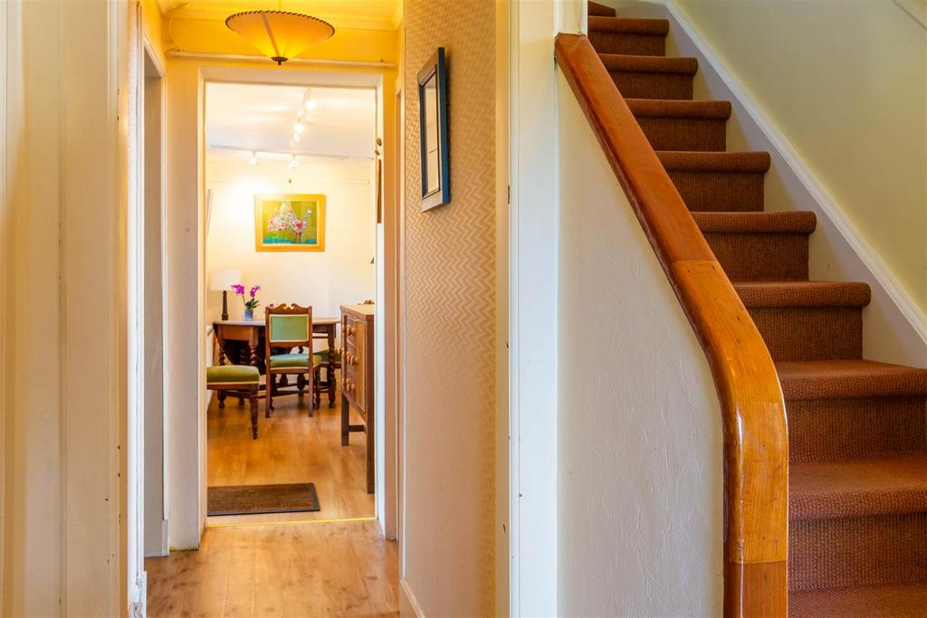 Hallway through to dining room