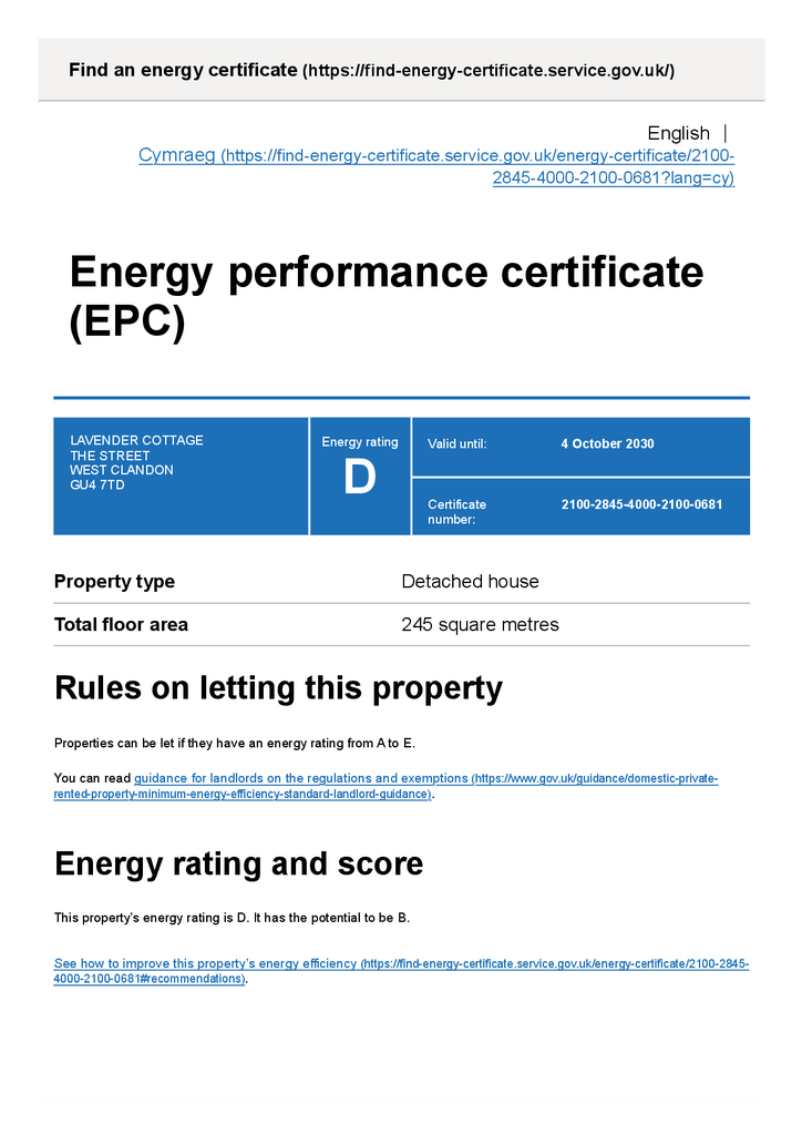 Energy performance c