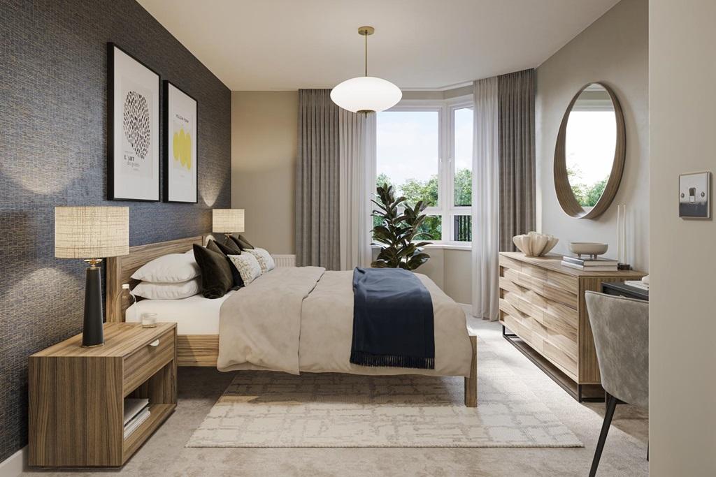 Bright and spacious bedroom