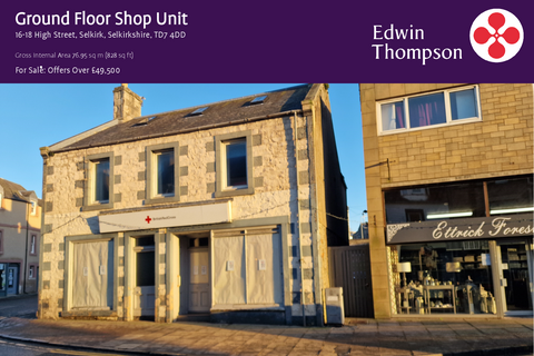 Retail property (high street) to rent, 16-18 High St Selkirk TD7 4DD