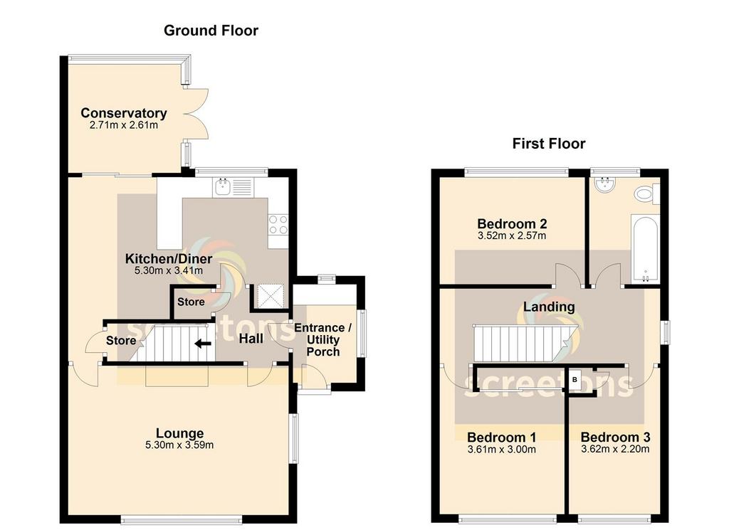 9 The Poplars, King Edward Road, Thorne - all floo