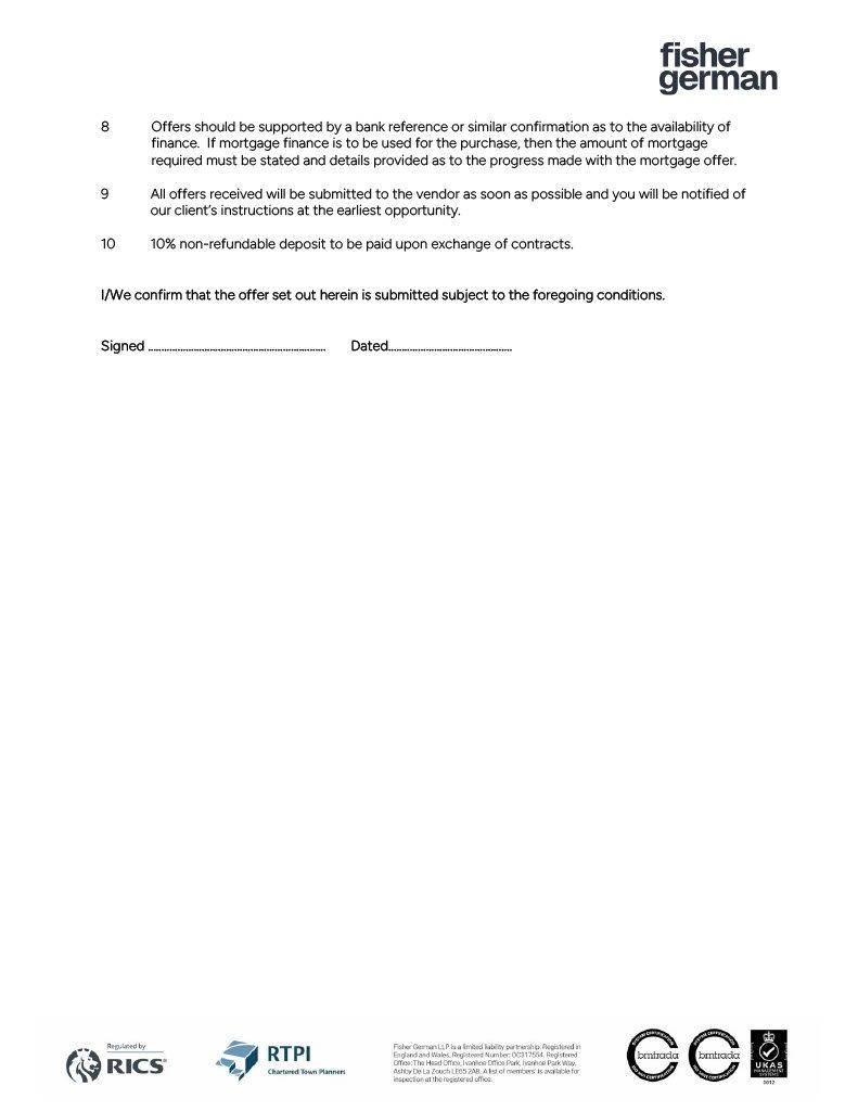 Tender Form 4
