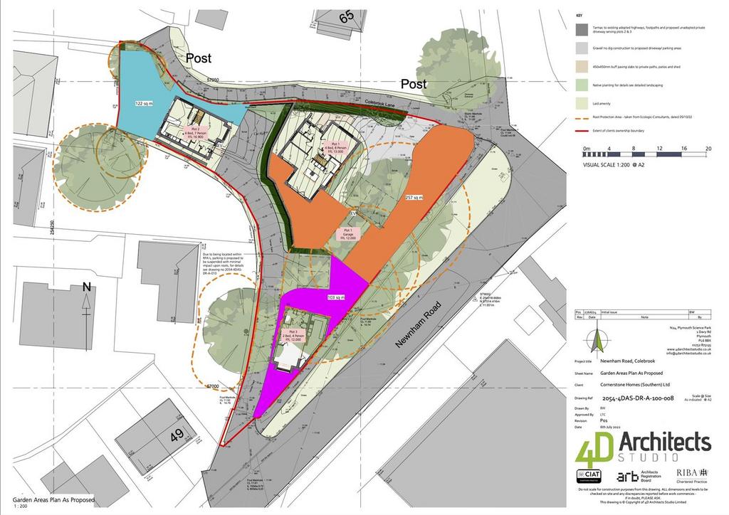 2054-4 DAS-DR-A-100-008-P01 - Garden Areas Plan As