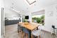 Open plan dining kitchen and family room