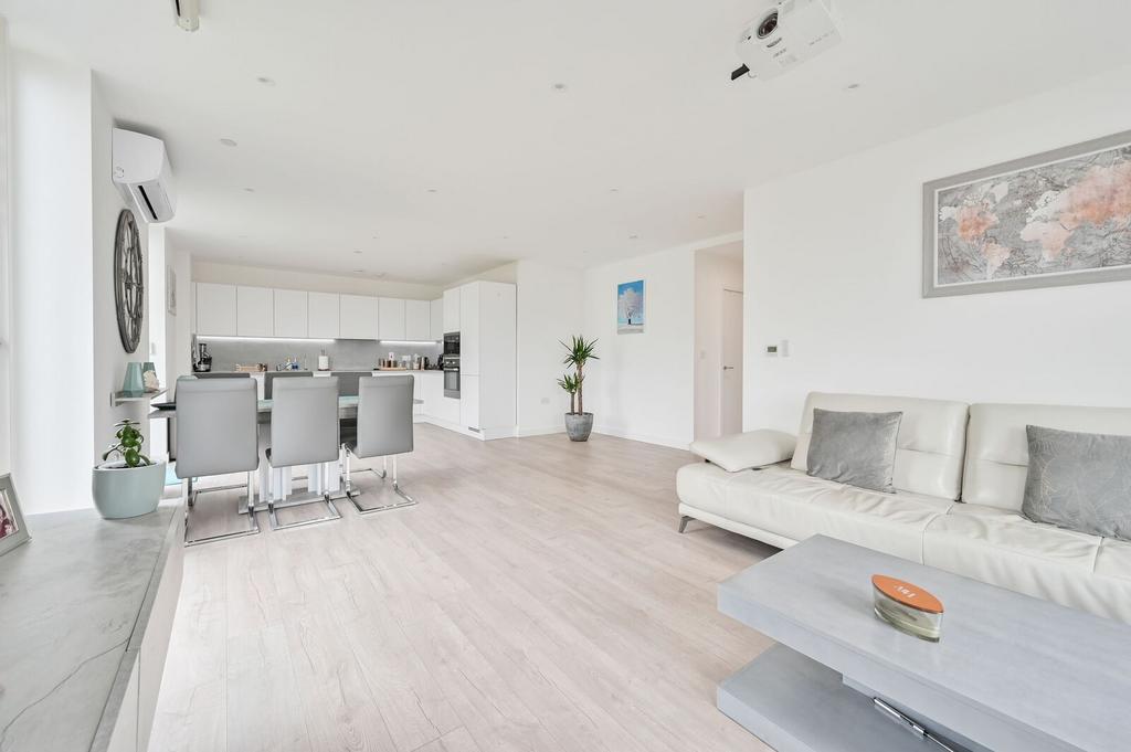 Open-plan living area, open plan living
