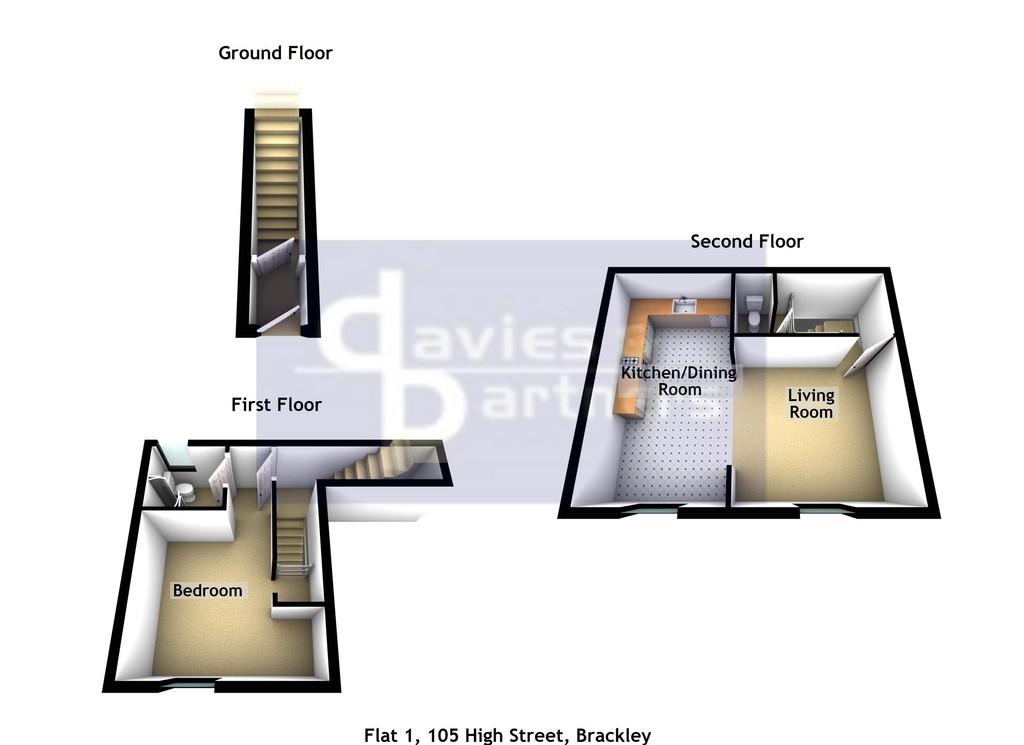 Flat 1 105 High Street 3d