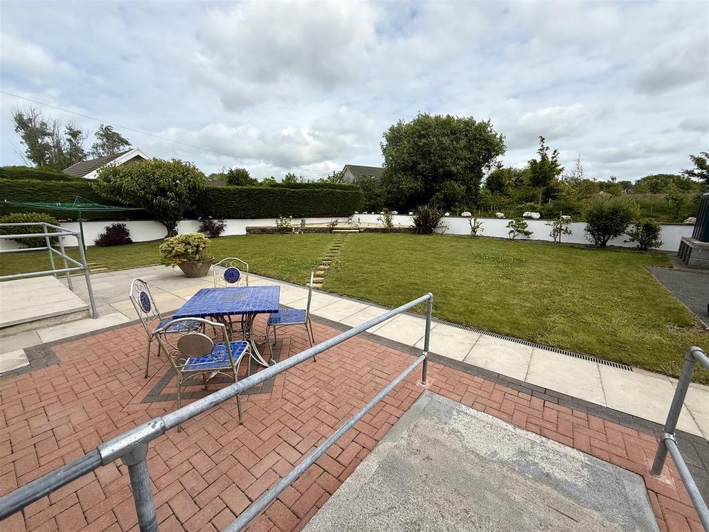 Rear patio area