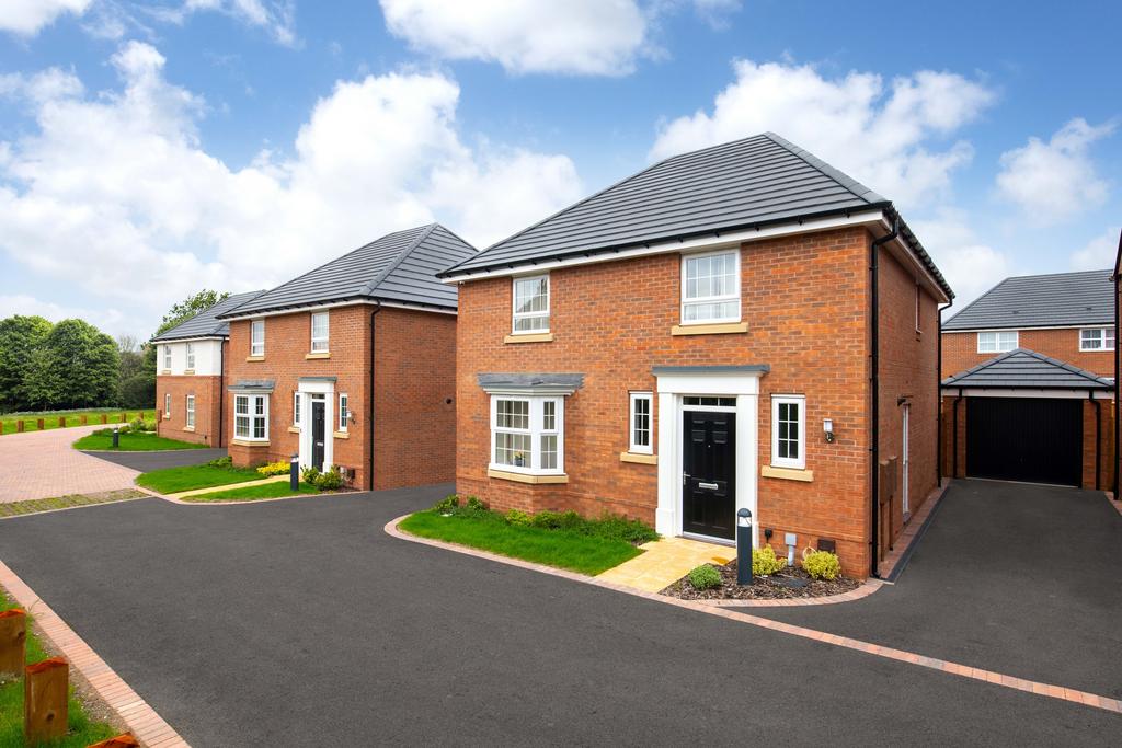 External view of brand-new homes at Thorpebury...
