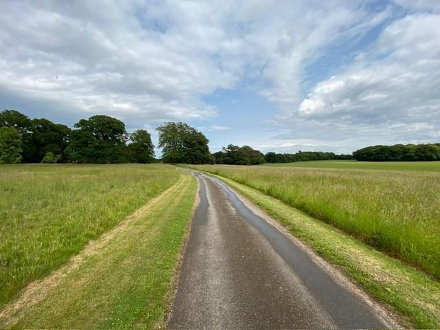 Attractive approach through open parkland