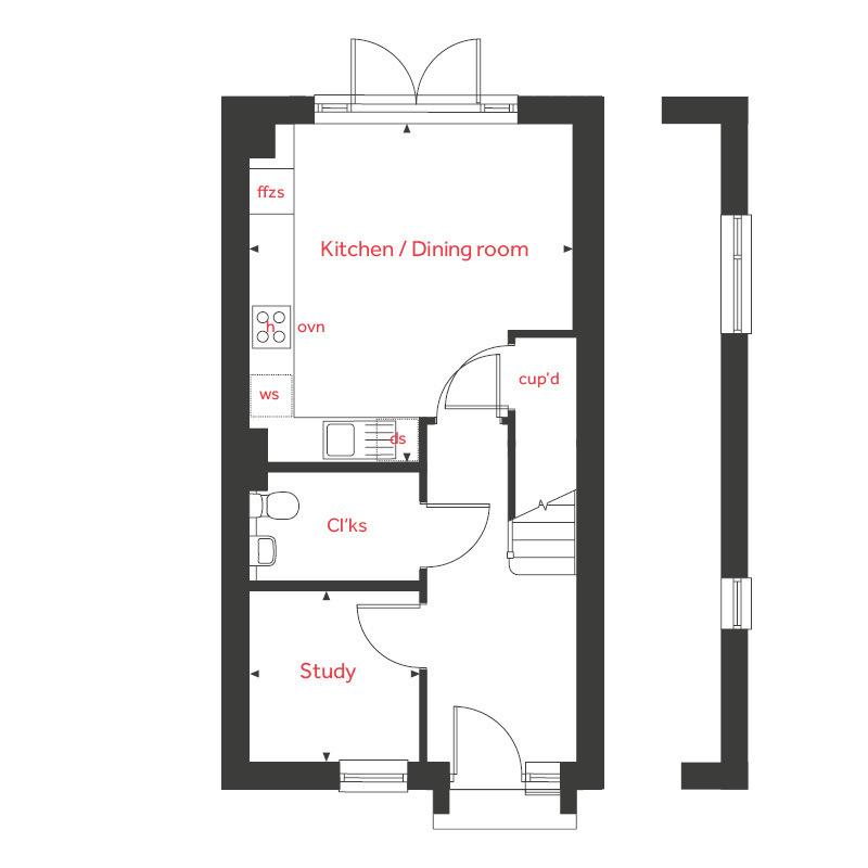 3 bedroom terraced house for sale - Floor Plan