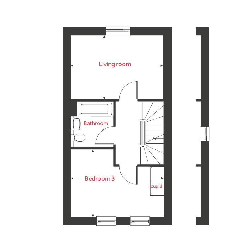 3 bedroom terraced house for sale - Floor Plan
