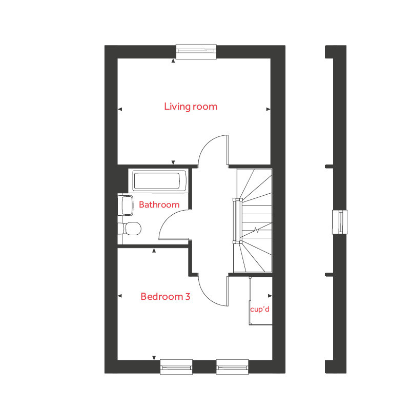 3 bedroom terraced house for sale - Floor Plan