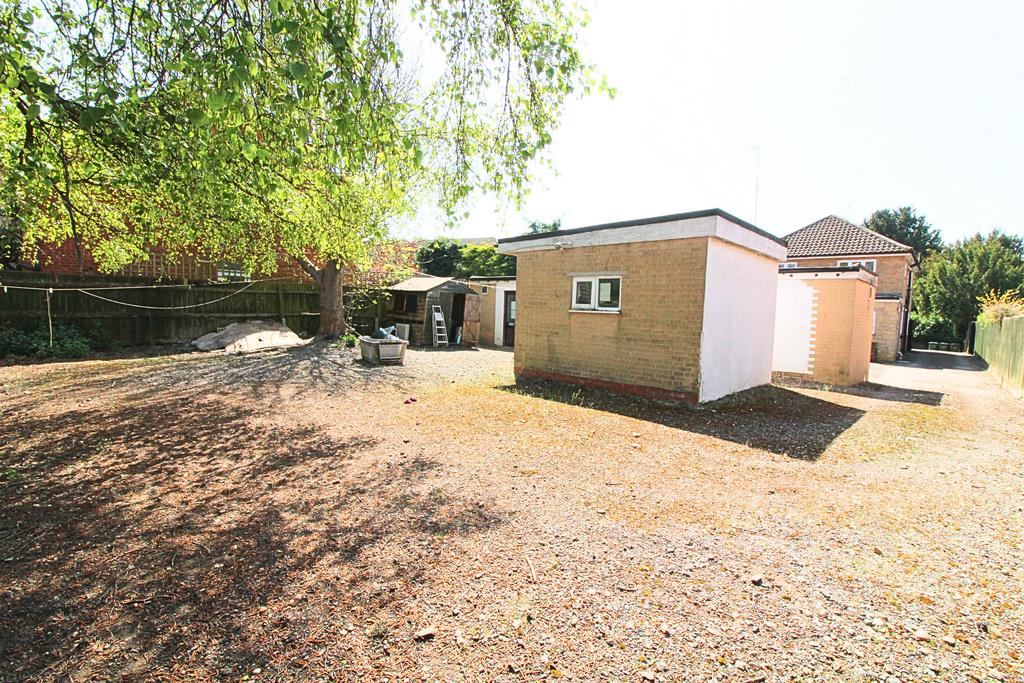 Back side of property