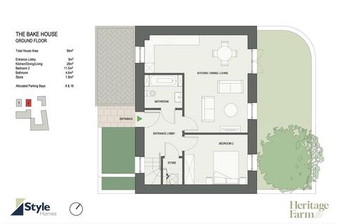 2 bedroom house for sale, The Bake House, Heritage Farm, St Clement
