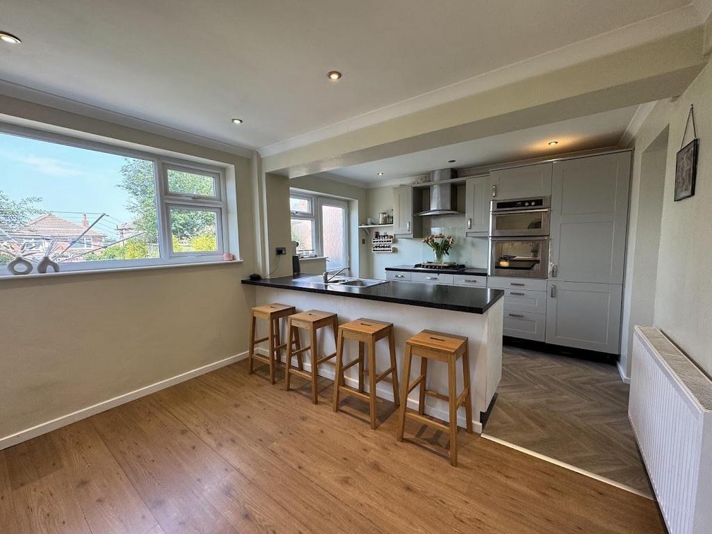 Open plan living dining kitchen