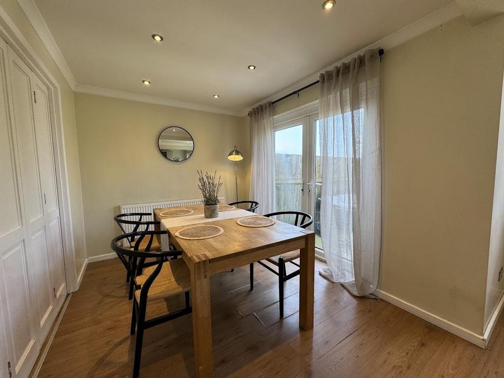 Open plan living dining kitchen