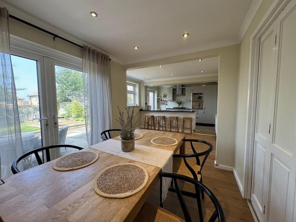 Open plan living dining kitchen