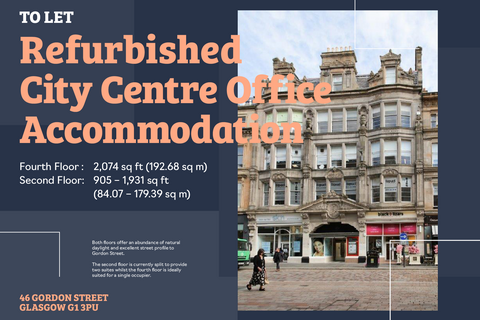 Office to rent, 46 Gordon St Glasgow G1 3PU