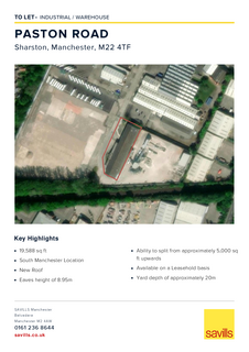 Warehouse to rent, Paston Road Manchester M22 4TF