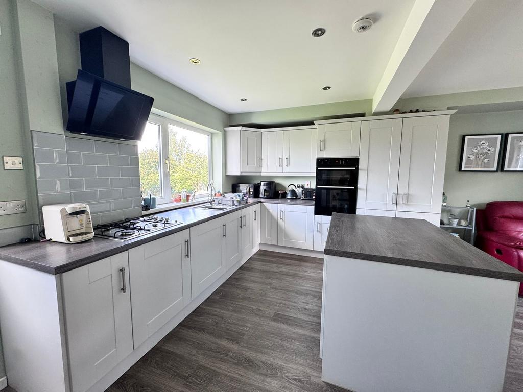 Open plan living dining kitchen