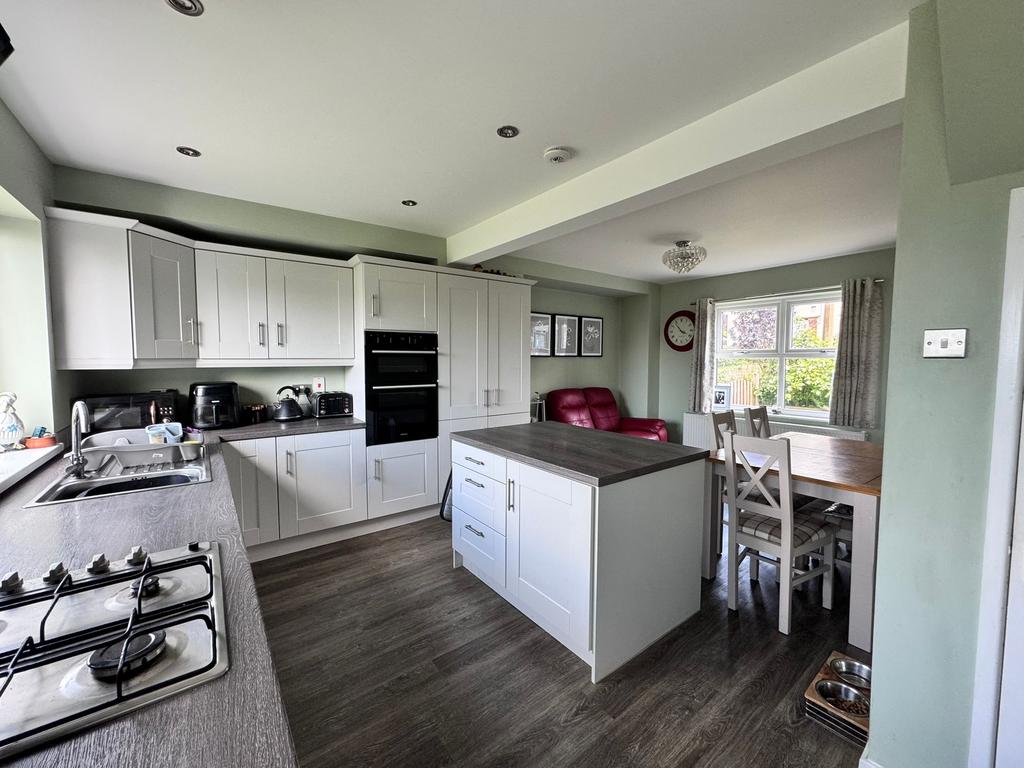 Open plan living dining kitchen