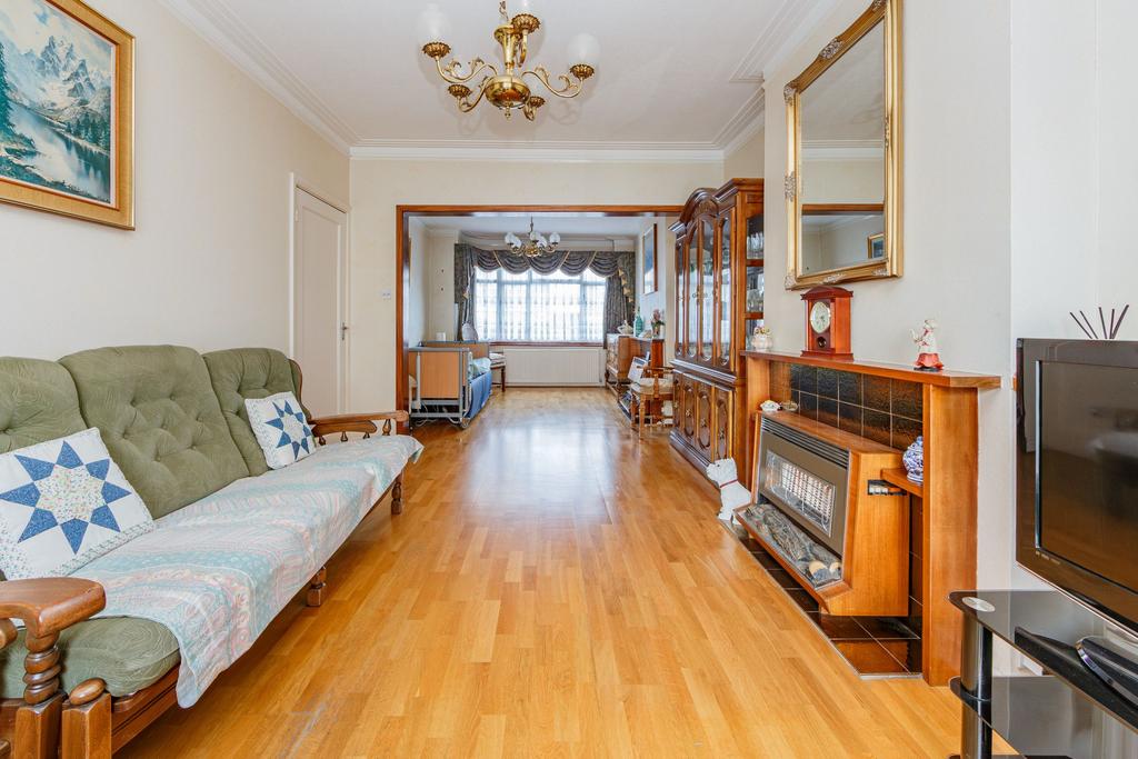 Living room, fireplace