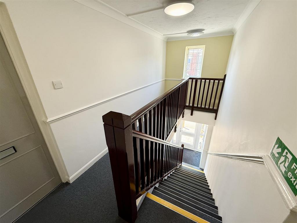Well decorated communal hallway