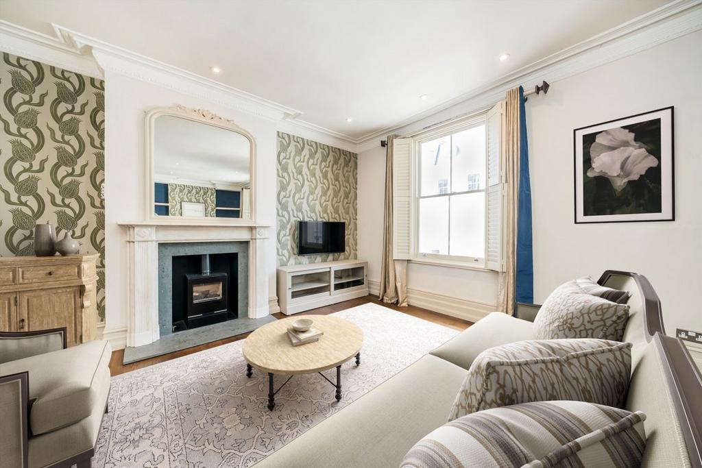 Living room, fireplace