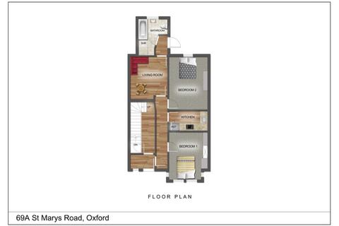 2 bedroom flat to rent, St Marys Road, Oxford, OX4