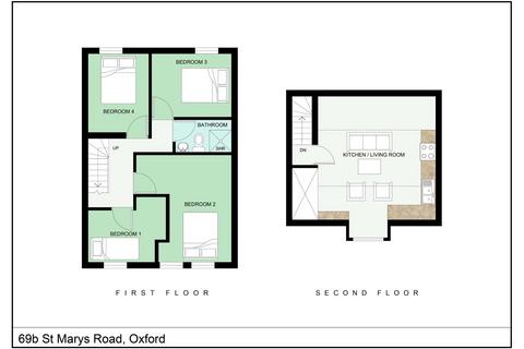 4 bedroom flat to rent, St Marys Road, Oxford, OX4